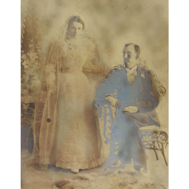 Antique Victorian Wedding Portrait Photograph For Sale