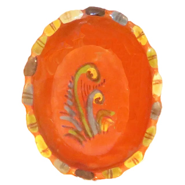 Mexican Vintage Mexican Redware Folk Art Pottery Bowls, Set of 2 For Sale - Image 3 of 4