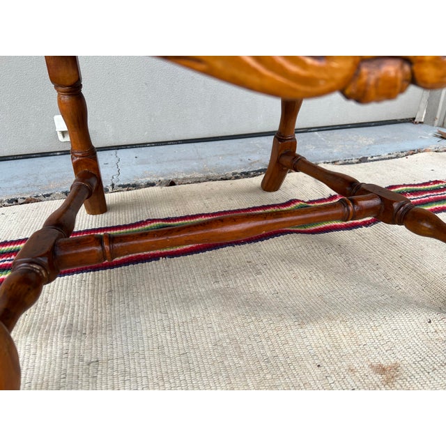 Antique Country French Provincial Carved Armchair, 18th Century For Sale - Image 12 of 12