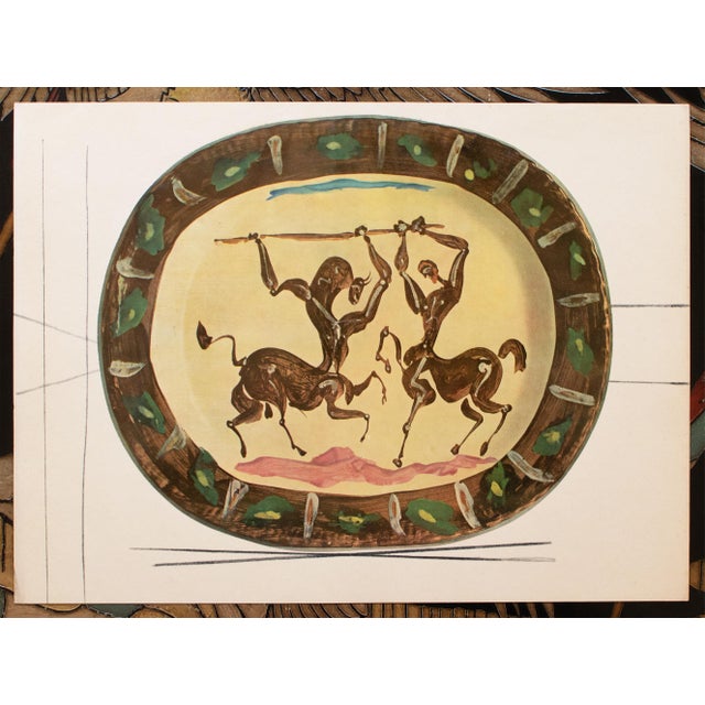 Ecru 1955 Set of 15 Prints of Picasso's Ceramic Platters For Sale - Image 8 of 18