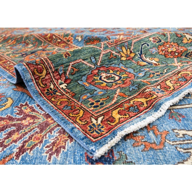 Early 21st Century Oriental Hand Knotted Rug 8' x 9'11" For Sale - Image 5 of 6