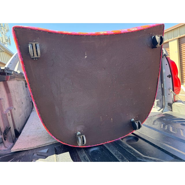 Raspberry Pink Pair if Mid Century Barrel Chairs by Harvey Probbler For Sale - Image 8 of 10