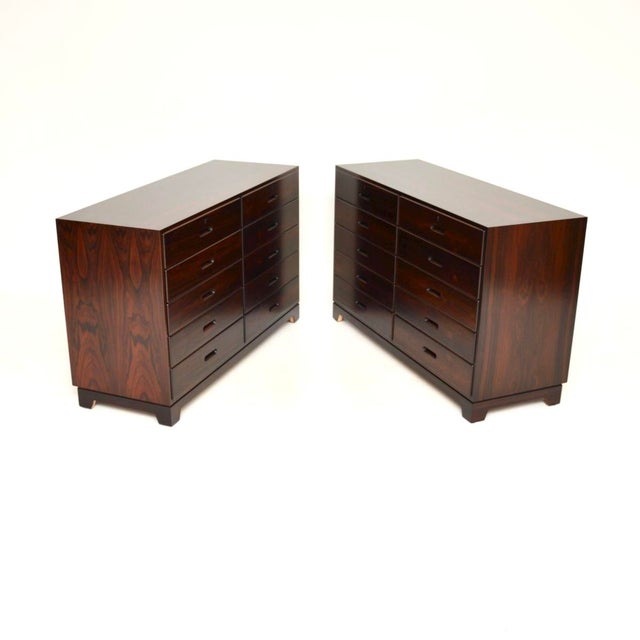 Mid-Century Modern Vintage Danish Chests by Kai Winding, 1960s, Set of 2 For Sale - Image 3 of 13