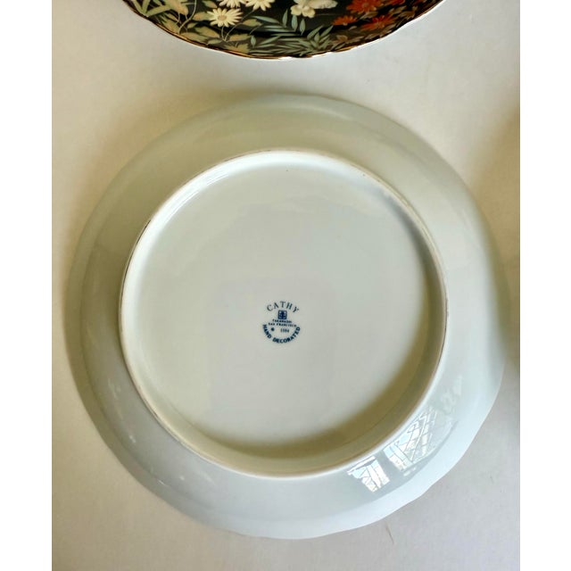 Tan 1980's Set of 4 Cathy Takahashi Cat Plates Made in Japan For Sale - Image 8 of 9