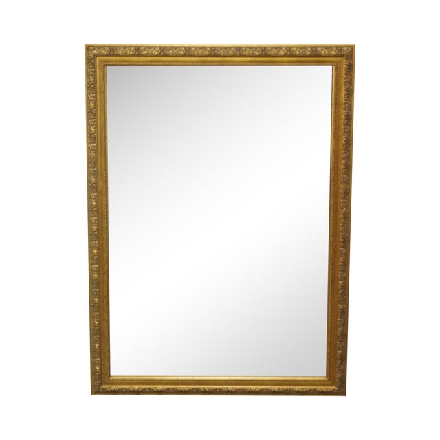 Gold Frame Beveled Wall Mirror by Carolina Mirror | Chairish