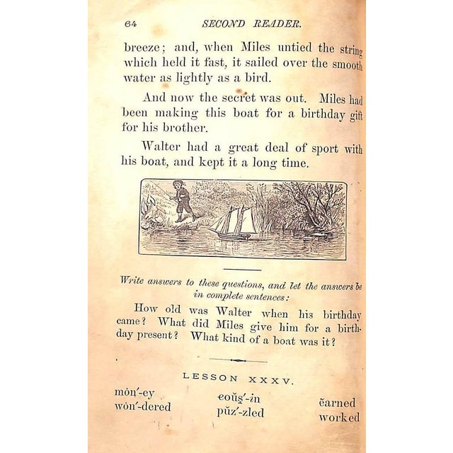 "Second Reader" Book 1879 Harris, William T. For Sale In New York - Image 6 of 11