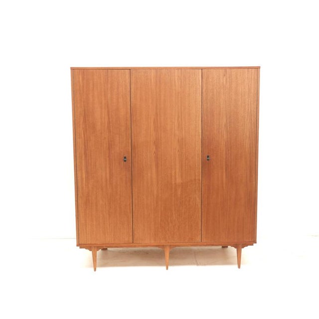 Vintage Belgian 3-Door Wardrobe, 1960s For Sale - Image 9 of 9