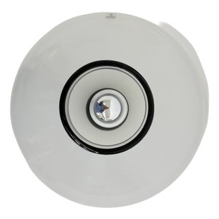 Mid-Century Murano Glass Flush Mount from Leucos, Italy, 1980s For Sale
