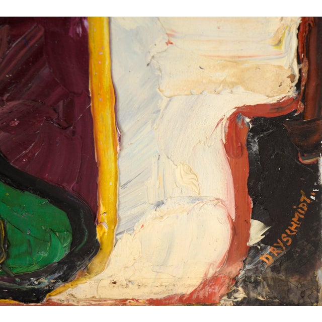 "Liberty" Heavy Impasto Expressionist Nude Portrait of a Lady Standing by Harald Dry Schmidt For Sale - Image 4 of 4