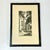 This antique Copper Etching Plate Ink Block Lithograph is signed and titled by the artist WA Eskey. The architectural...