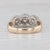 0.75ctw Diamond Flower Clusters Ring 14k Yellow White Gold Size 7.25 Engagement For Sale In Greensboro - Image 6 of 8