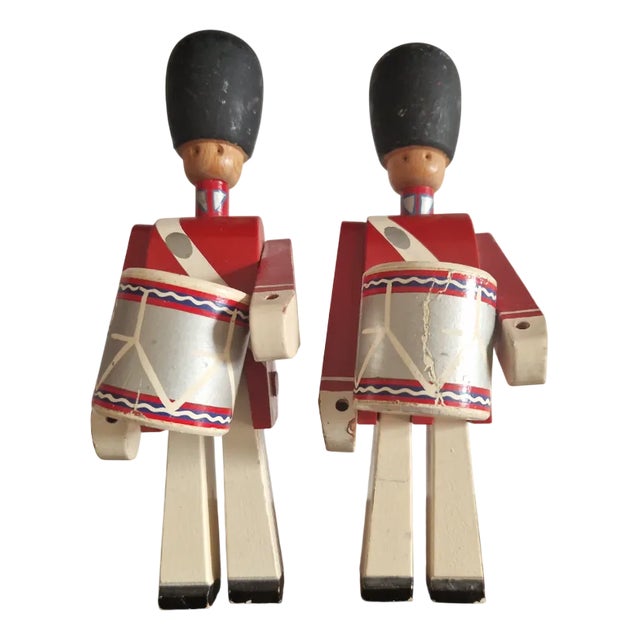 Kings Guardman Drummers by Kay Bojesen, 1960s, Set of 2 For Sale