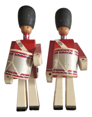 Kings Guardman Drummers by Kay Bojesen, 1960s, Set of 2