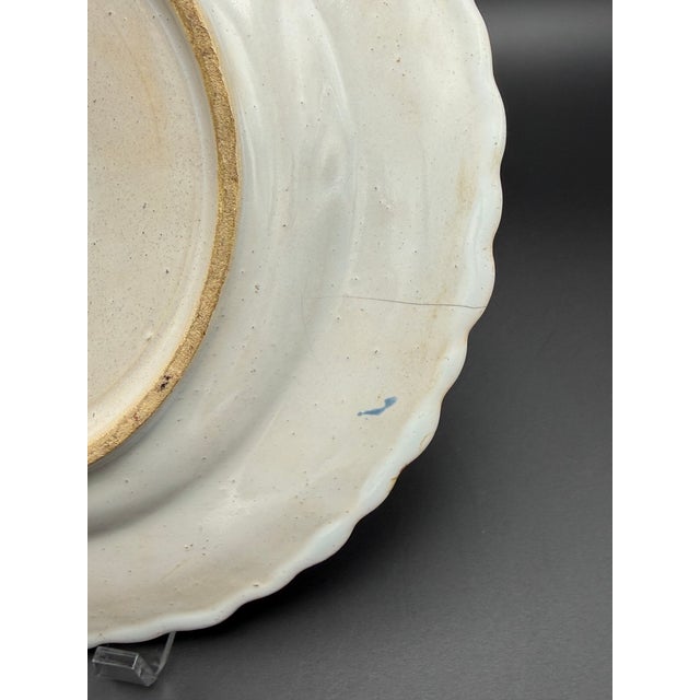 White Trompe l'Oeil Faience Oyster Plate For Sale - Image 8 of 10