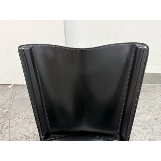 Animal Skin Giovanna Modonutti for Design Within Reach Allegro Chair Leather Side Chair For Sale - Image 7 of 12