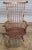 American Antique 18th Century Fan Back Windsor Arm Chair Benchmade Carved Knuckles For Sale - Image 3 of 10