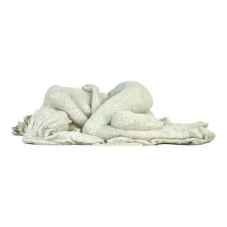 Richard Hallier Limited Edition Sculpture “Dreamer” Curled Up Sleeping Nude Woman For Sale