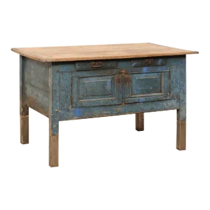 19th Century European Table Top Cabinet with Great Storage