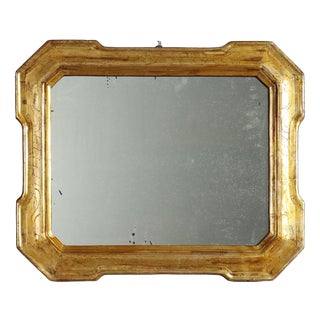 19th Century Cabaret Mirror in Gilt Wood, Italy For Sale