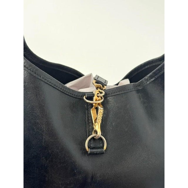 Hermes Black Leather Trim Handbag For Sale - Image 12 of 13