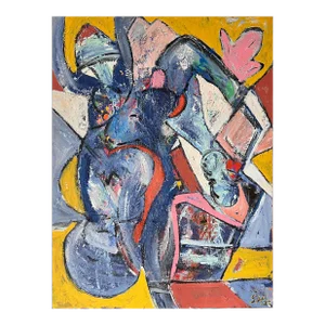 Scott Harper Mixed Media Painting titled “Chasing Picasso” 2022