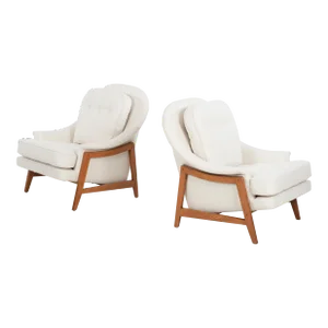 Pair of Edward Wormley Lounge Chairs for Dunbar