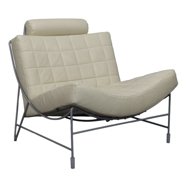 Vintage Volare Leather Lounge Chair by Jan Armgardt for Leolux, 1990s For Sale
