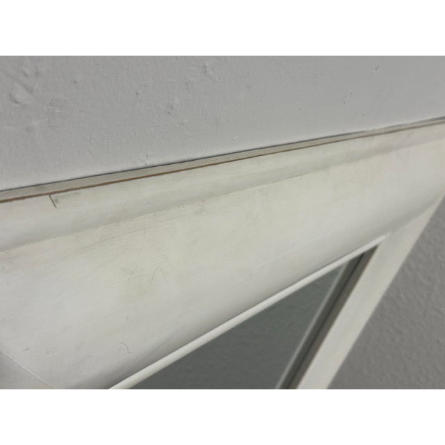 White Moes Home Savanna Wood Mirror For Sale - Image 8 of 11