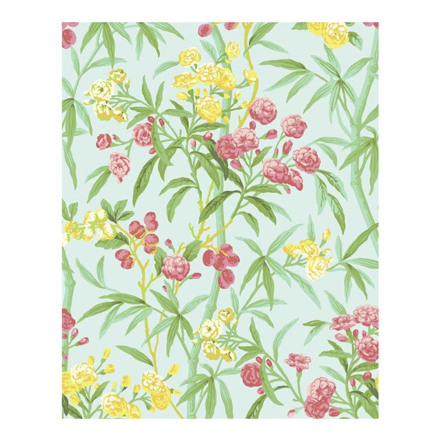 The House of Scalamandré Lanai Wallcovering, Passionfruit For Sale