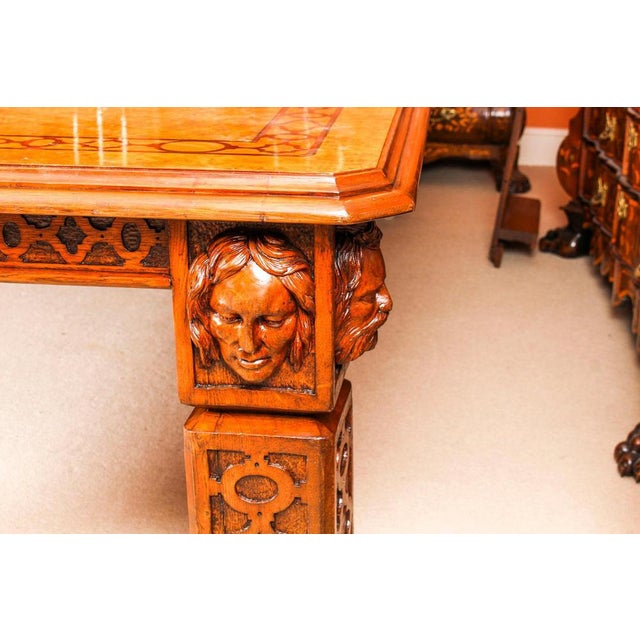 19th Century Elizabethan Revival Pollard Oak Extending Dining Table For Sale - Image 16 of 18