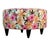 Late 20th Century Large Floral Foot Stool For Sale - Image 9 of 10