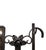 Early 20th Century Original French Art Deco Hammered Iron Mirrored Hall Tree/Coat Rack/ Coat Stand With Roses For Sale - Image 11 of 12