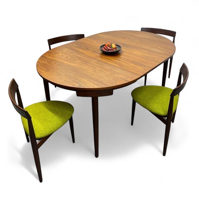 Danish Teak Extending Dining Table and Chairs by Hans Olsen, 1960, Set of 5 For Sale - Image 18 of 18