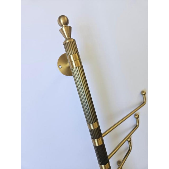 Mid-Century Brass Coat Rack, Germany, 1970s For Sale - Image 13 of 14