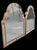 Monumental Hammered Gold Arched Moorish Pagoda Carvers Guild Style Hollywood Regency Wall Mirrors- A Pair For Sale - Image 11 of 12