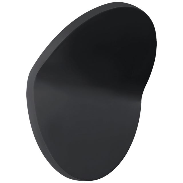 Bend Large Round Light in Matte Black Designer: Peter Bristol Height: 11.5" Extension: 3.75" Backplate: 5.5" x 11.75" Oval...