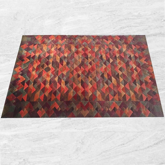 1980s missoni "luxor" rug, elevate your interior with a masterpiece of postmodern textile art (postmodern / memphis milano...