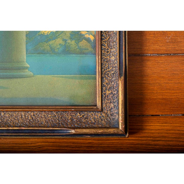 1922 Maxfield Parrish “Daybreak” House of Art Color Lithograph, Period Framed For Sale - Image 10 of 11