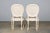 Napoleon III Style Faux Rope Painted Side Chairs in Cream Fabric - A Pair For Sale - Image 11 of 12