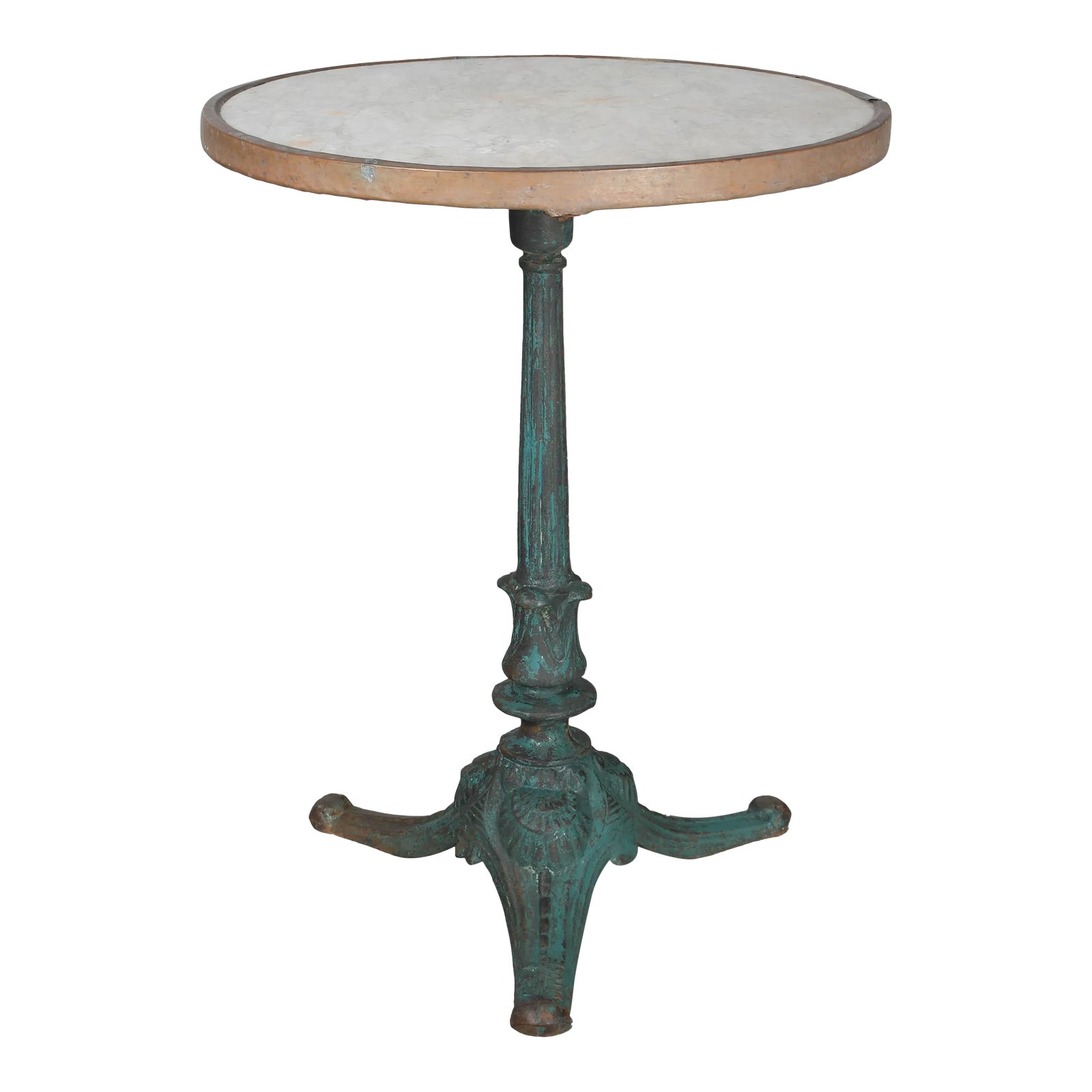 フランス アンティーク Cast Iron Round Bistro Table French Country Round Bistro Table | Antique Farmhouse
