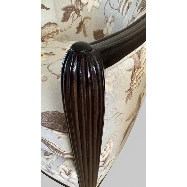 Thomasville Exposed Wood Art Deco Lounge Chairs, a Pair For Sale - Image 11 of 18