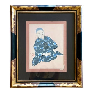 Japanese Woodblock Print Kiyoshi Tokio by Paul Jacoulet For Sale