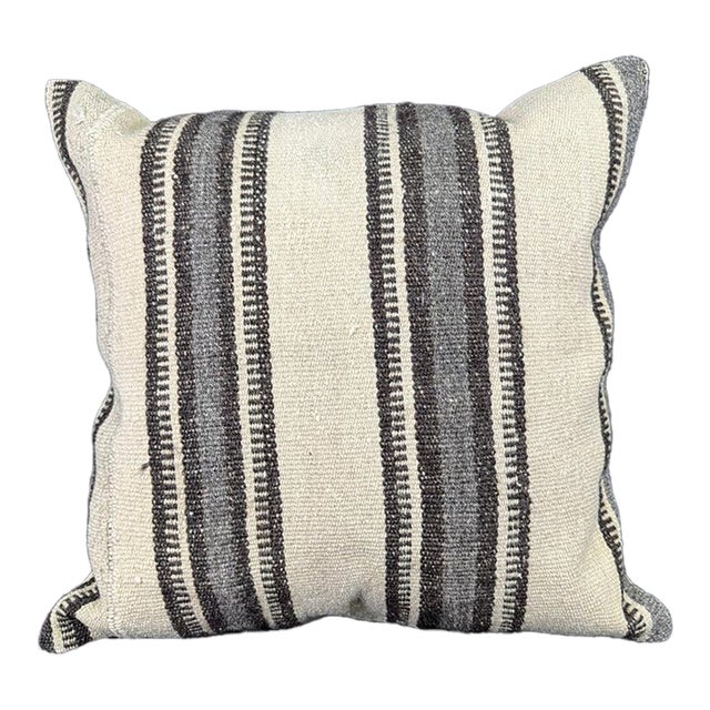 Turkish Hemp Pillow Cushion Natural Beige Brown Pillow Cushion Cover 24x24 For Sale