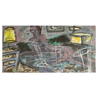 Paco Simon, Composition, 1985, Painting on Paper For Sale