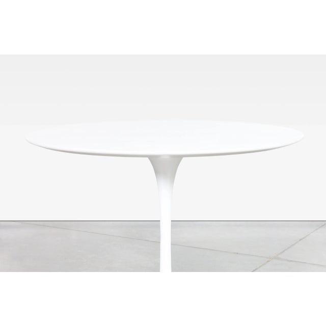 White Mid-Century Modern "Tulip" Dining Room Set by Eero Saarinen for Knoll For Sale - Image 8 of 12