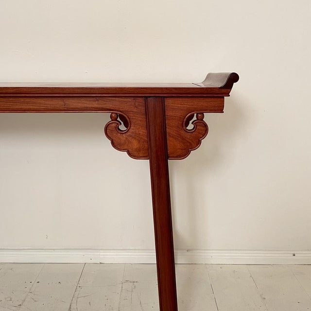 Chinese Console Table in Mahogany, 1940 For Sale - Image 16 of 18