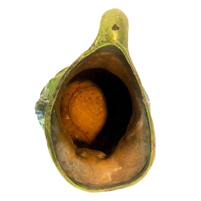 Vintage Oaxacan Glazed Pottery Pitcher With Maize and a Woman For Sale - Image 11 of 18