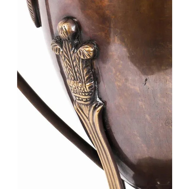 Vintage Twin-Handled Urn Lamps in Bronze, 20th Century, Set of 2 For Sale - Image 13 of 18