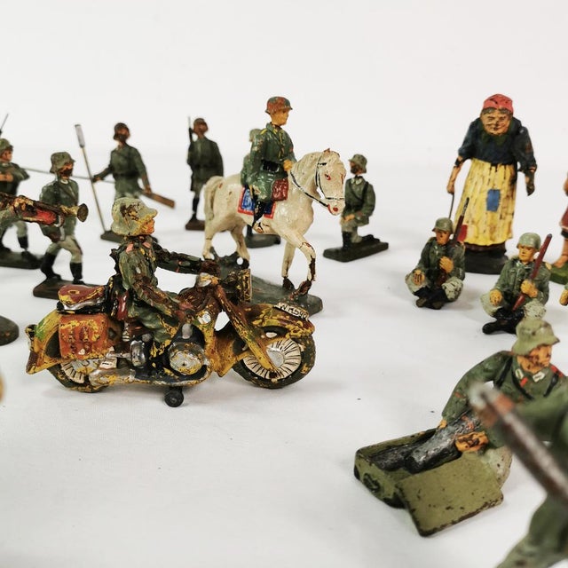 German Soldier Figurines, 1930s, Set of 40 For Sale - Image 15 of 16