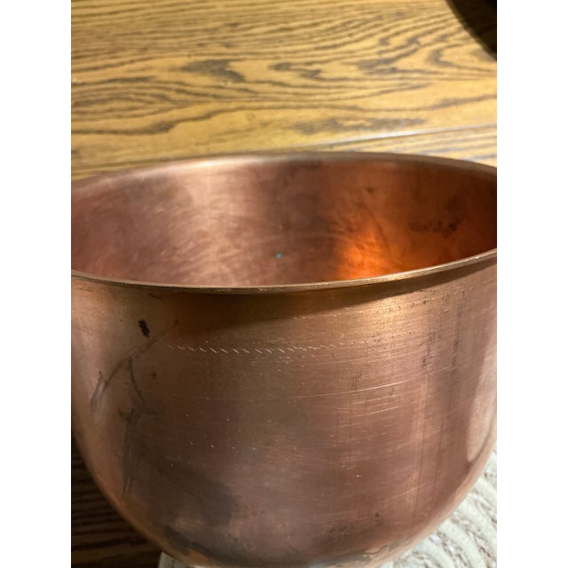 Large Vintage Copper Bowl/Vessel For Sale - Image 12 of 12